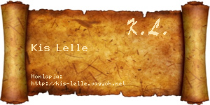 Kis Lelle névjegykártya