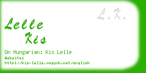 lelle kis business card